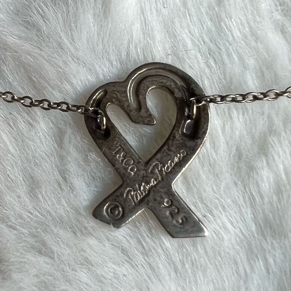 Tiffany & Co Loving Heart Necklace Silver - Picture 2 of 11
